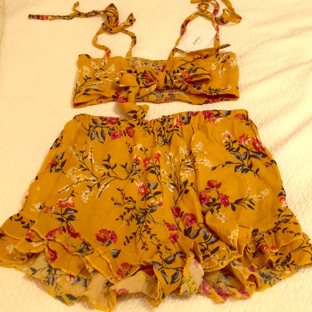 Zaful two piece shorts set